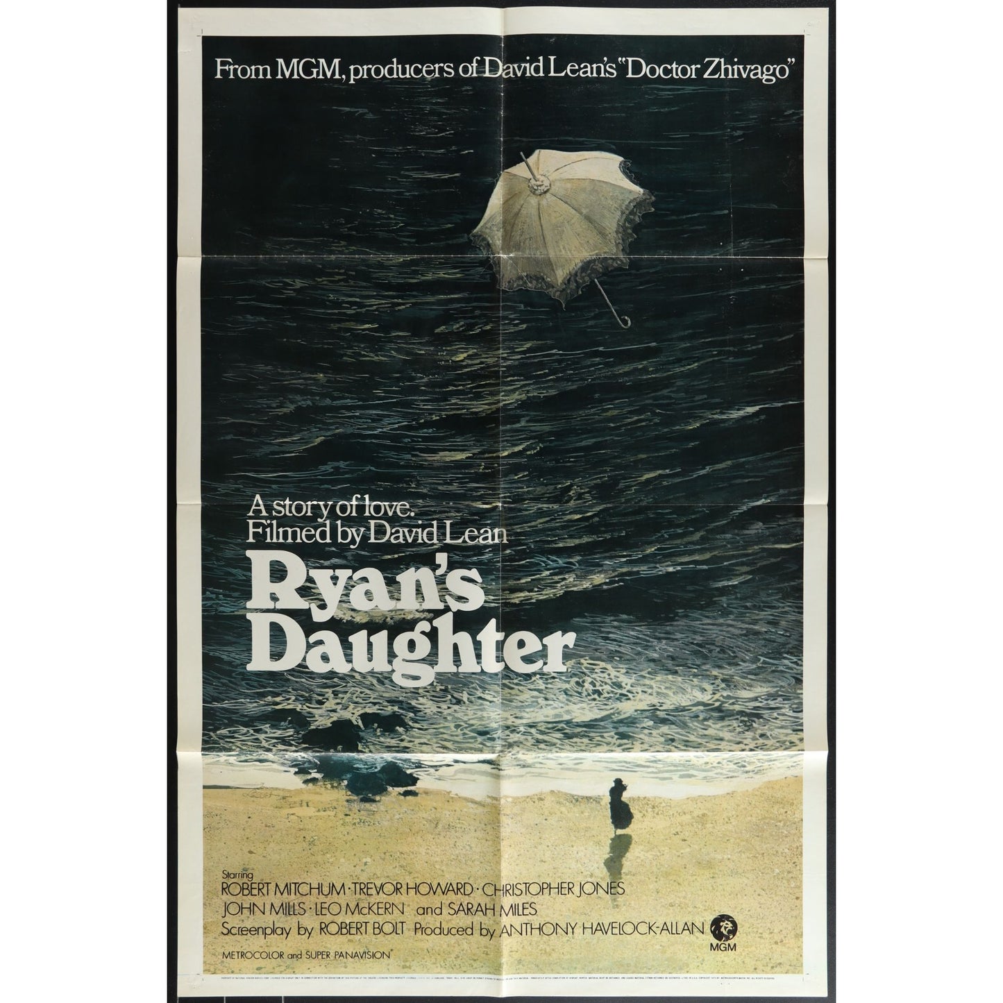 Ryan's Daughter (1970) Original Movie Poster 27x41 Folded