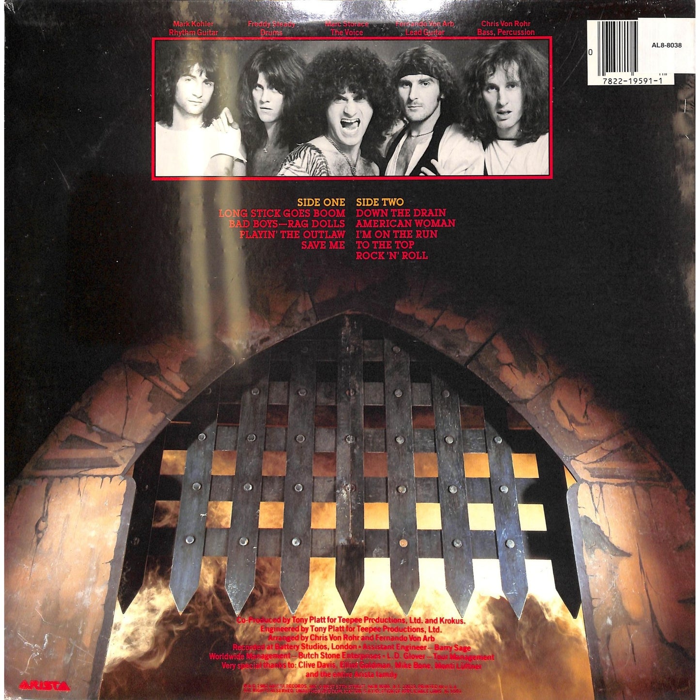 Krokus - One Vice at a Time SEALED Vinyl Record AL8-8038