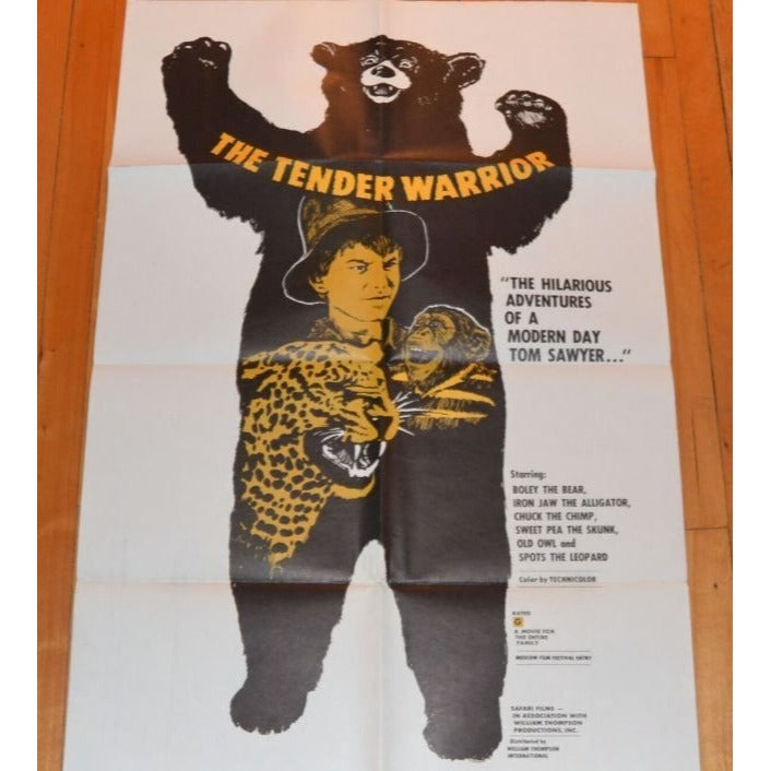 The Tender Warrior (1971) Original Movie Poster Folded 27x41