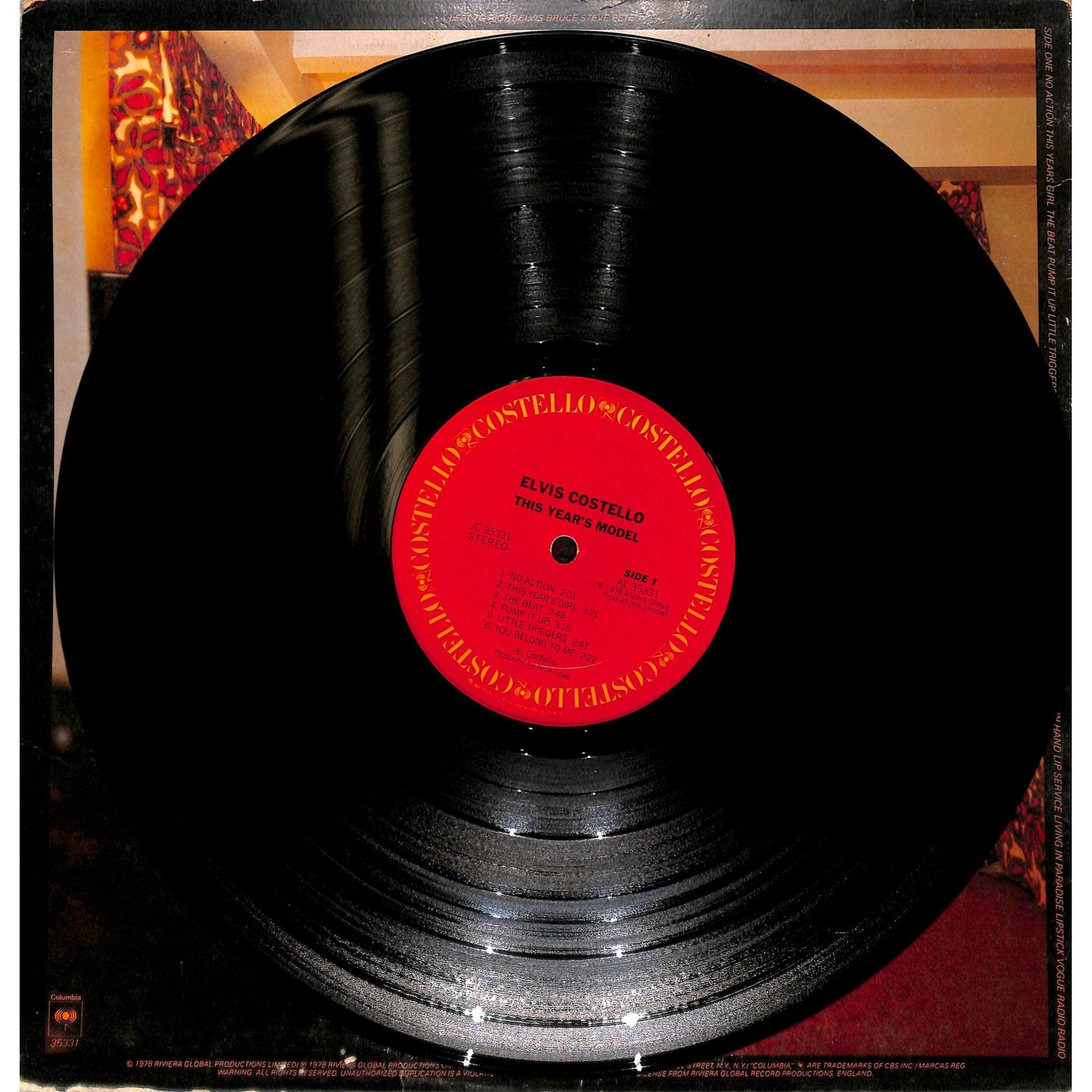 Elvis Costello - This Years Model Vinyl Record JC 35331