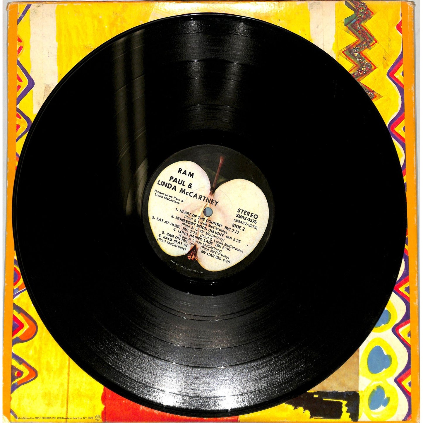 Paul & Linda McCartney - Ram Vinyl Record SMAS-3375
