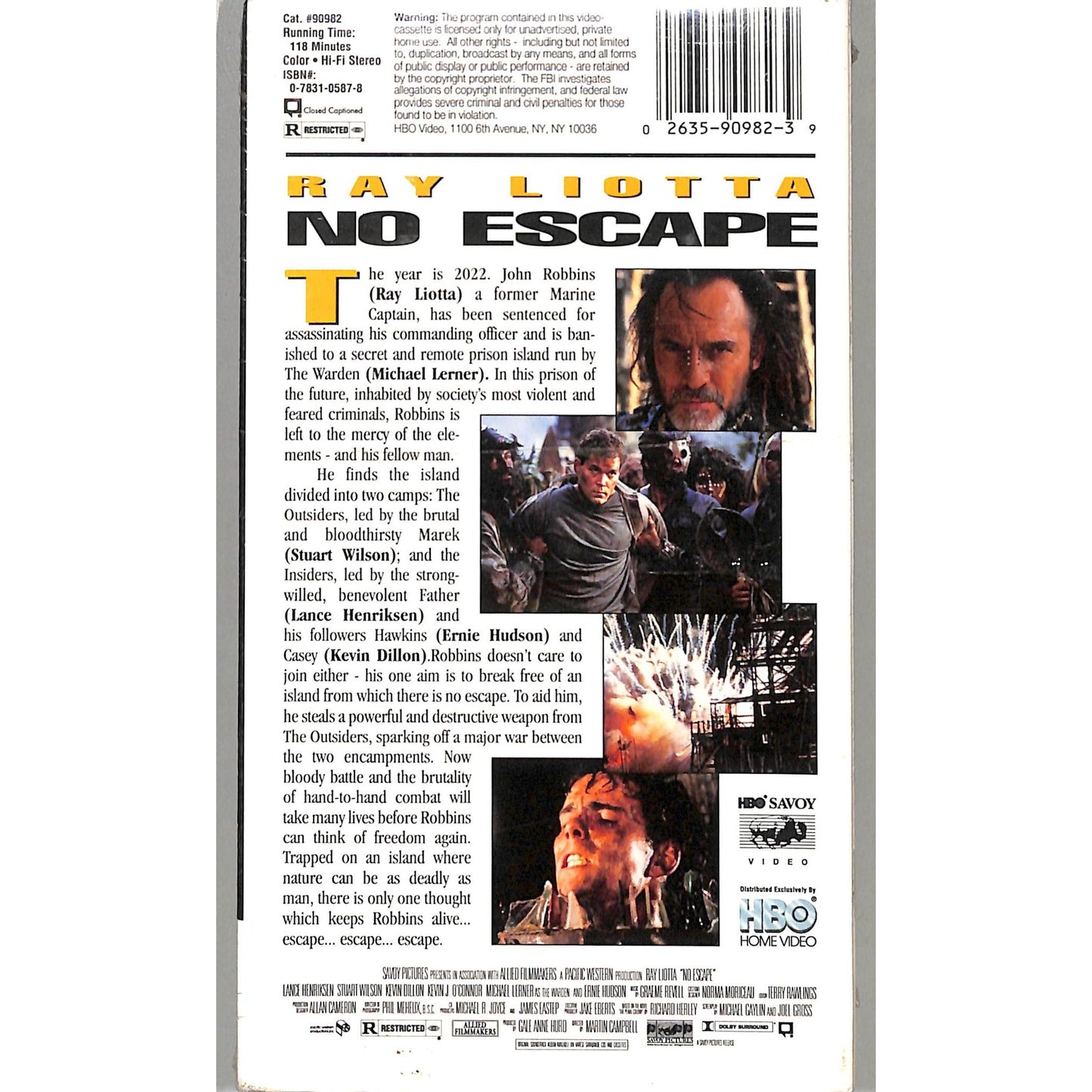 No Escape (1994) BRAND NEW SEALED VHS