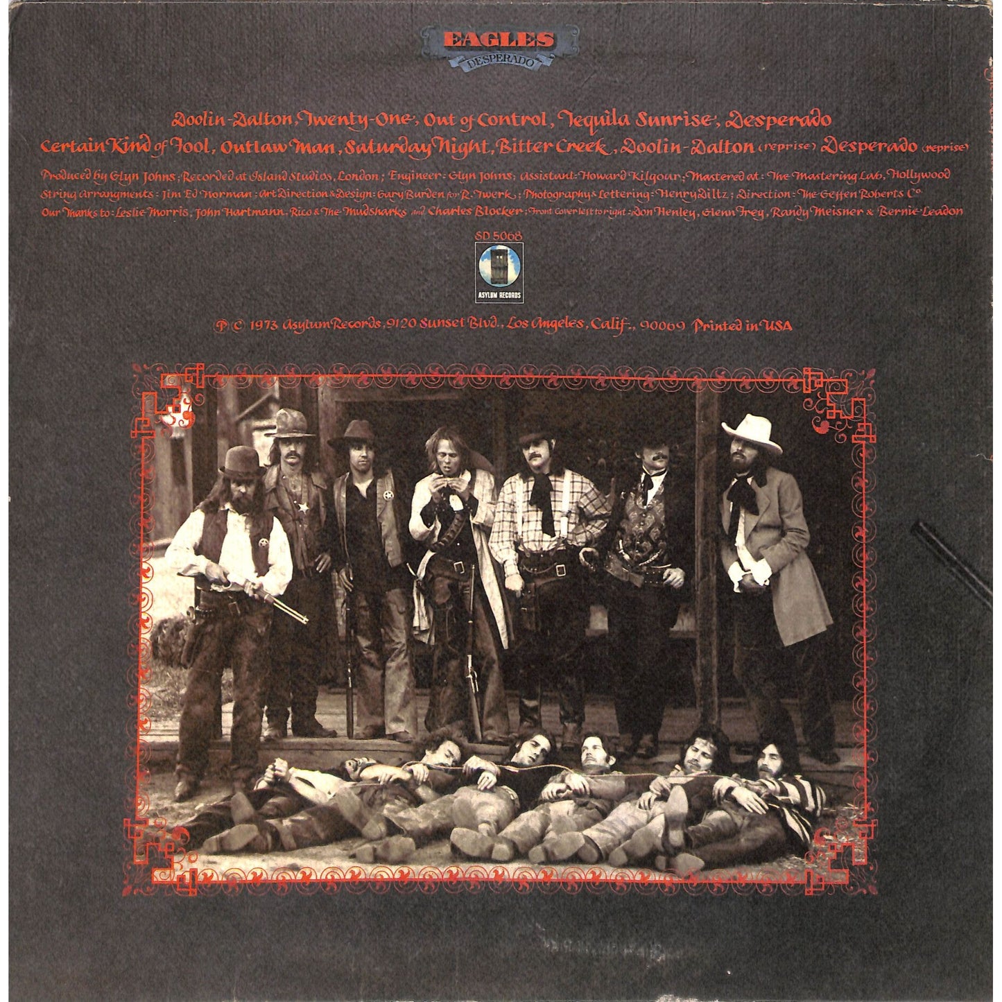 Eagles - Desperado Vinyl Record SD 5068