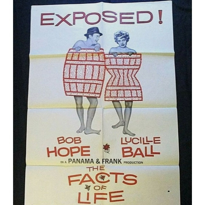 The Facts of Life (1961) Original Movie Poster 27x41 Folded Lucille Ball