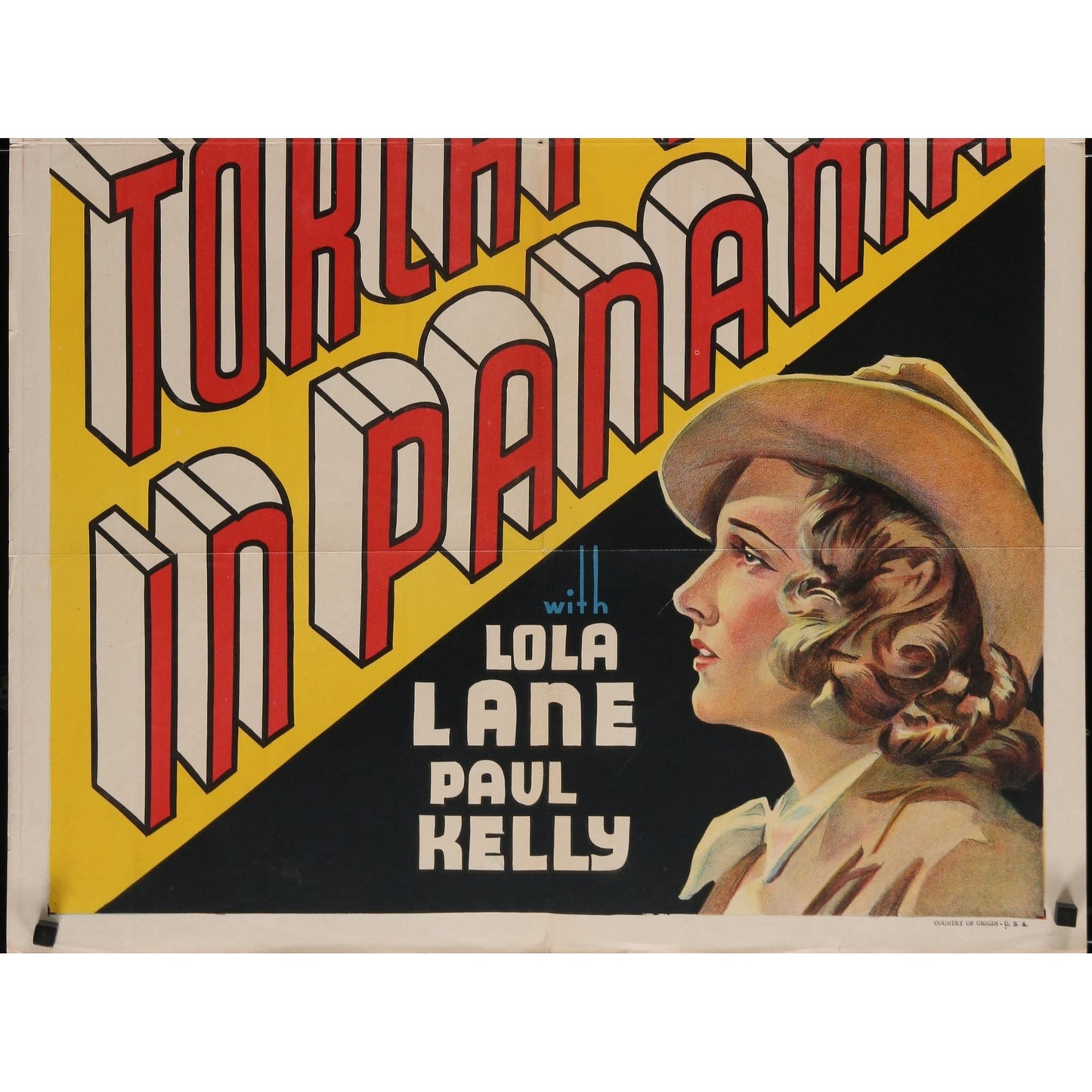 Torchy Blane in Panama (1938) Original One-Sheet Mystery Movie Poster 27x41 RARE