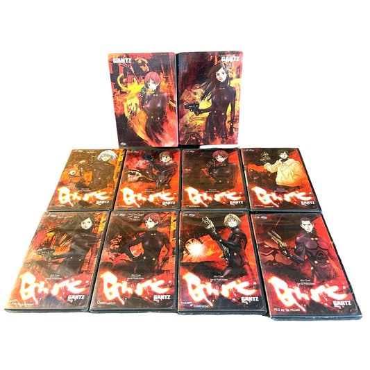 Lot of 10 Gantz Japanese Anime DVD sets FULL SERIES BRAND NEW UNOPENED + extras