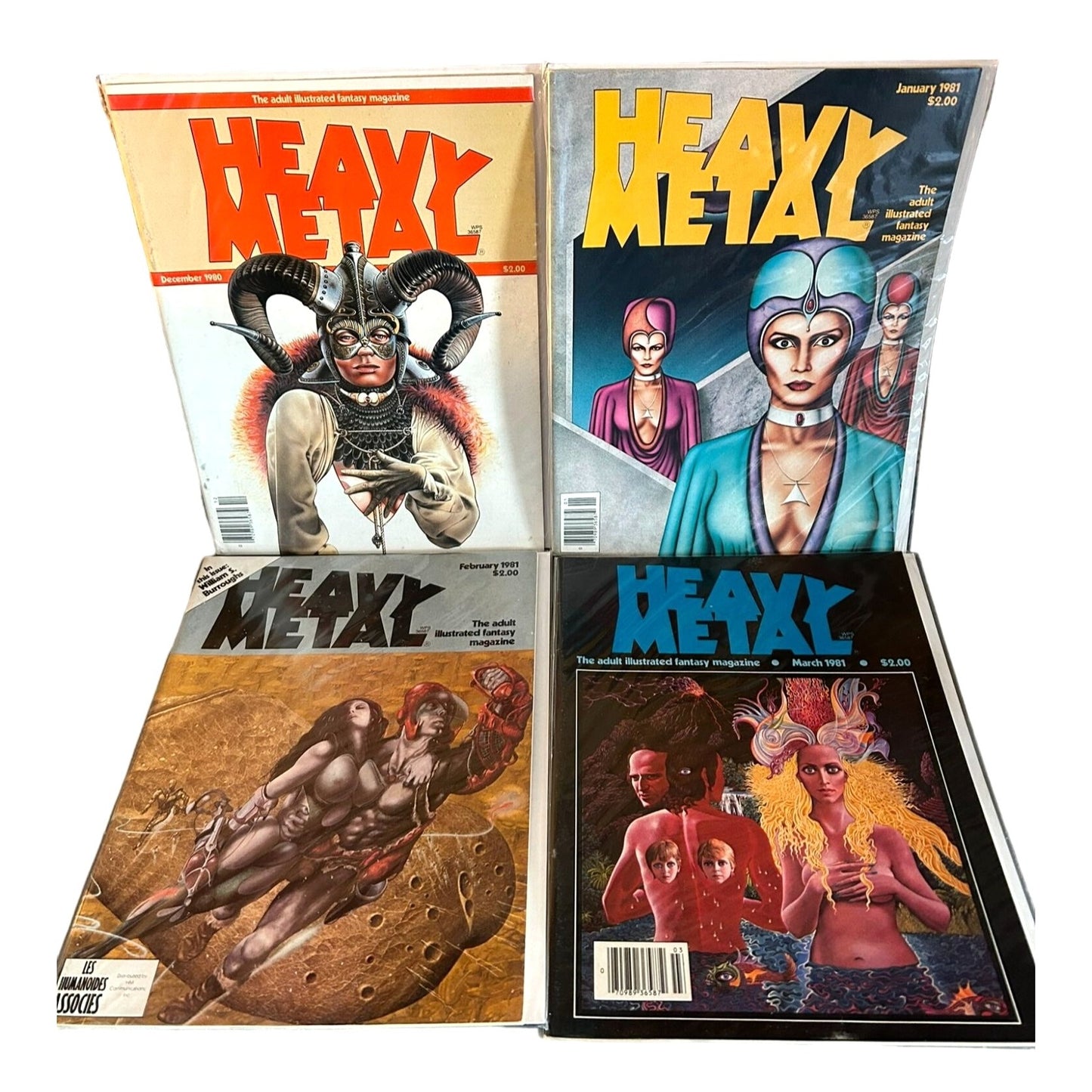 Heavy Metal Magazine - Full Run Apr. 1977 - July 1981 #1-52 Ex. Cond. Boarded