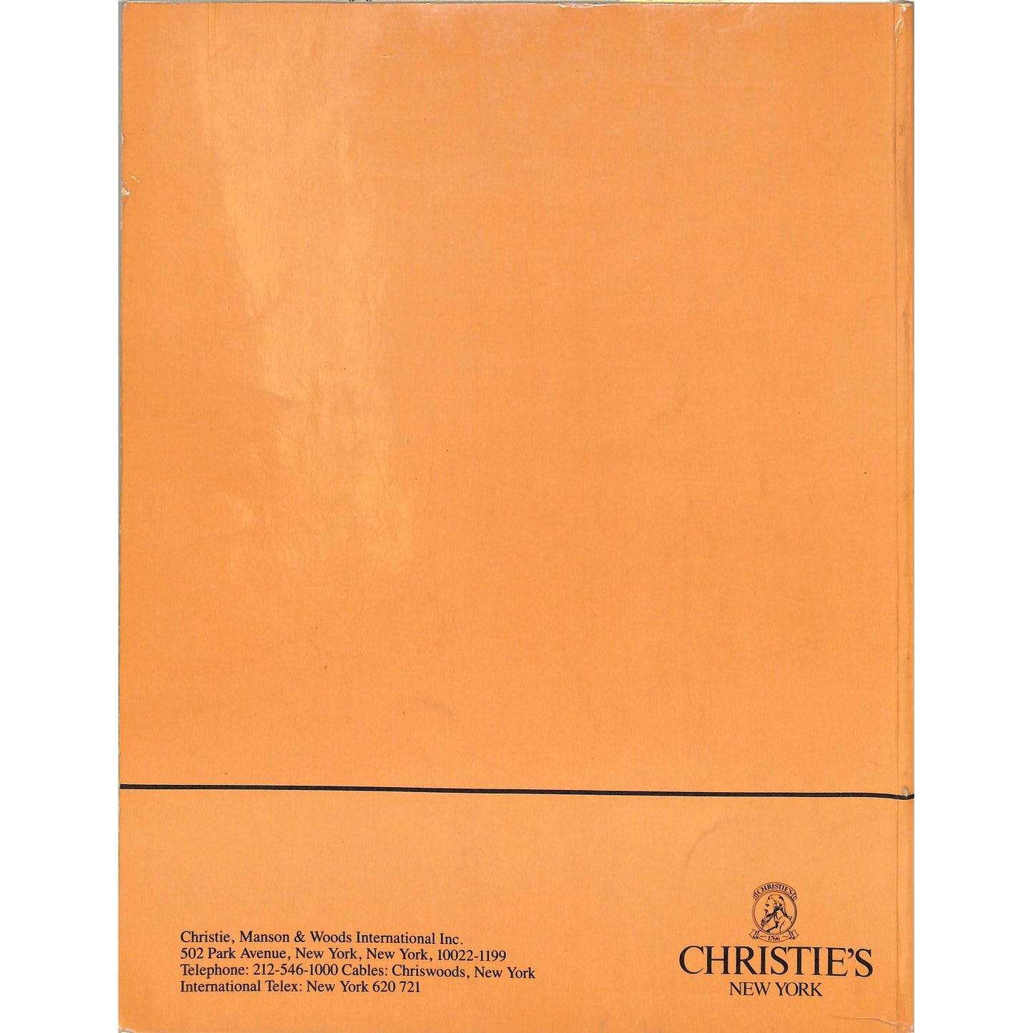 Christie's Contemporary Art Auction Catalog May 1, 1985