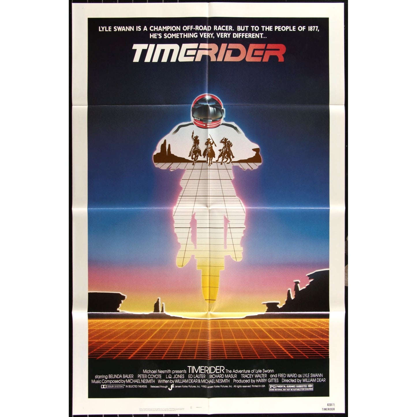 Timerider: The Adventure of Lyle Swann (1982) Original Movie Poster Folded 27x41