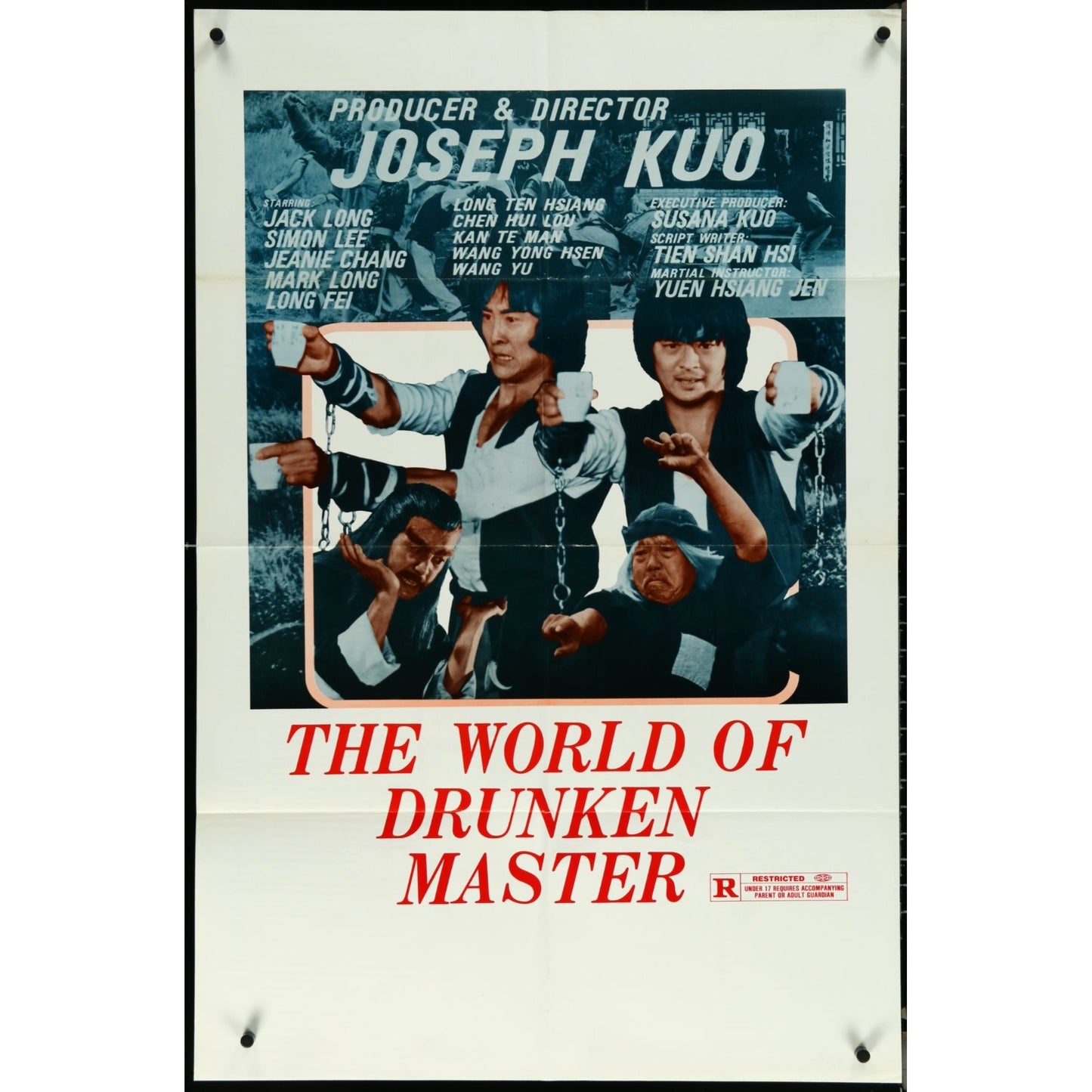 The World of Drunken Master (1979) Original Movie Poster Folded 27x41