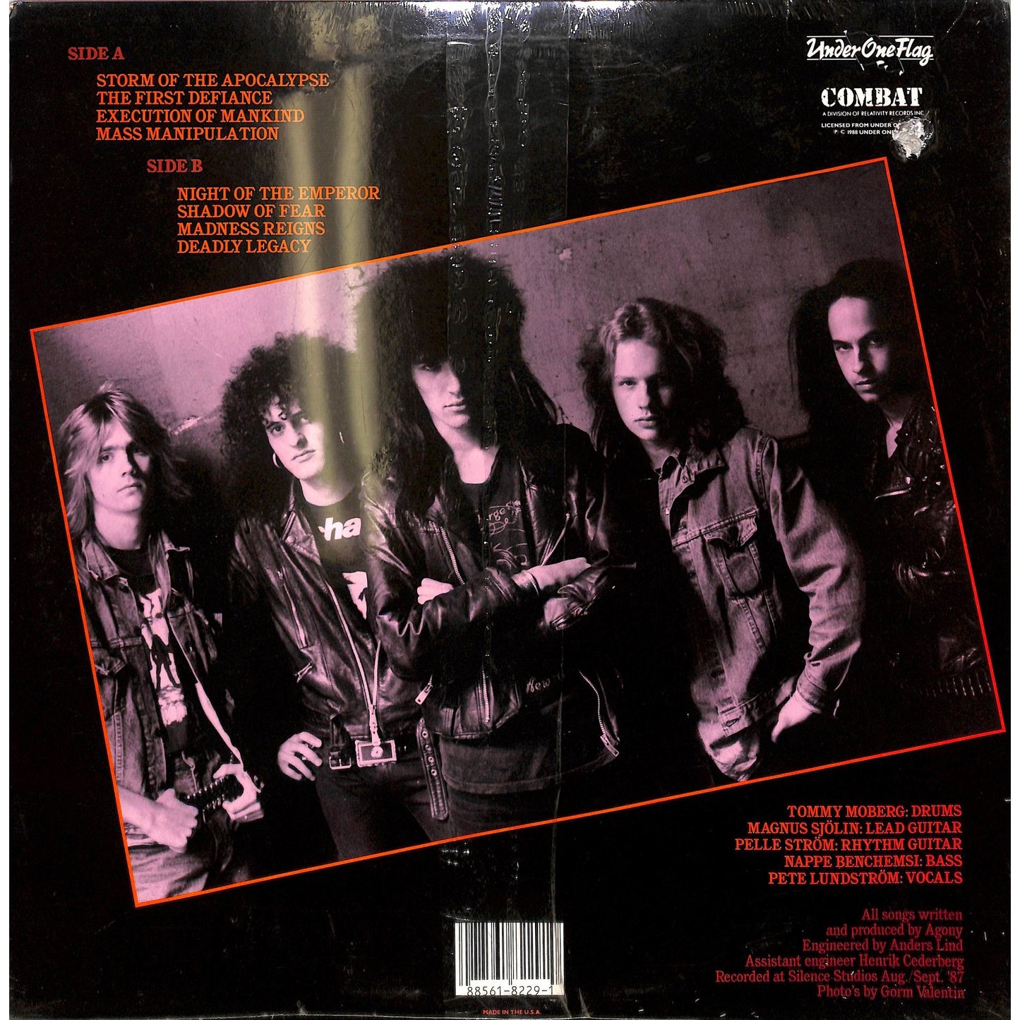 Agony - The First Defiance SEALED Vinyl Record 88561-8229-1