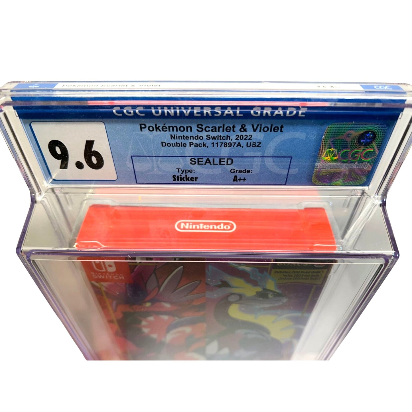 Pokémon Scarlet & Violet Nintendo Switch 2022 CGC Graded 9.6 Sealed A++ Pokemon