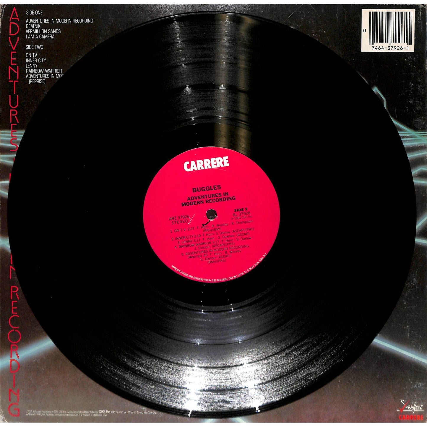 The Buggles - Adventures in Modern Recording (1981) Pitman Press Vinyl Record