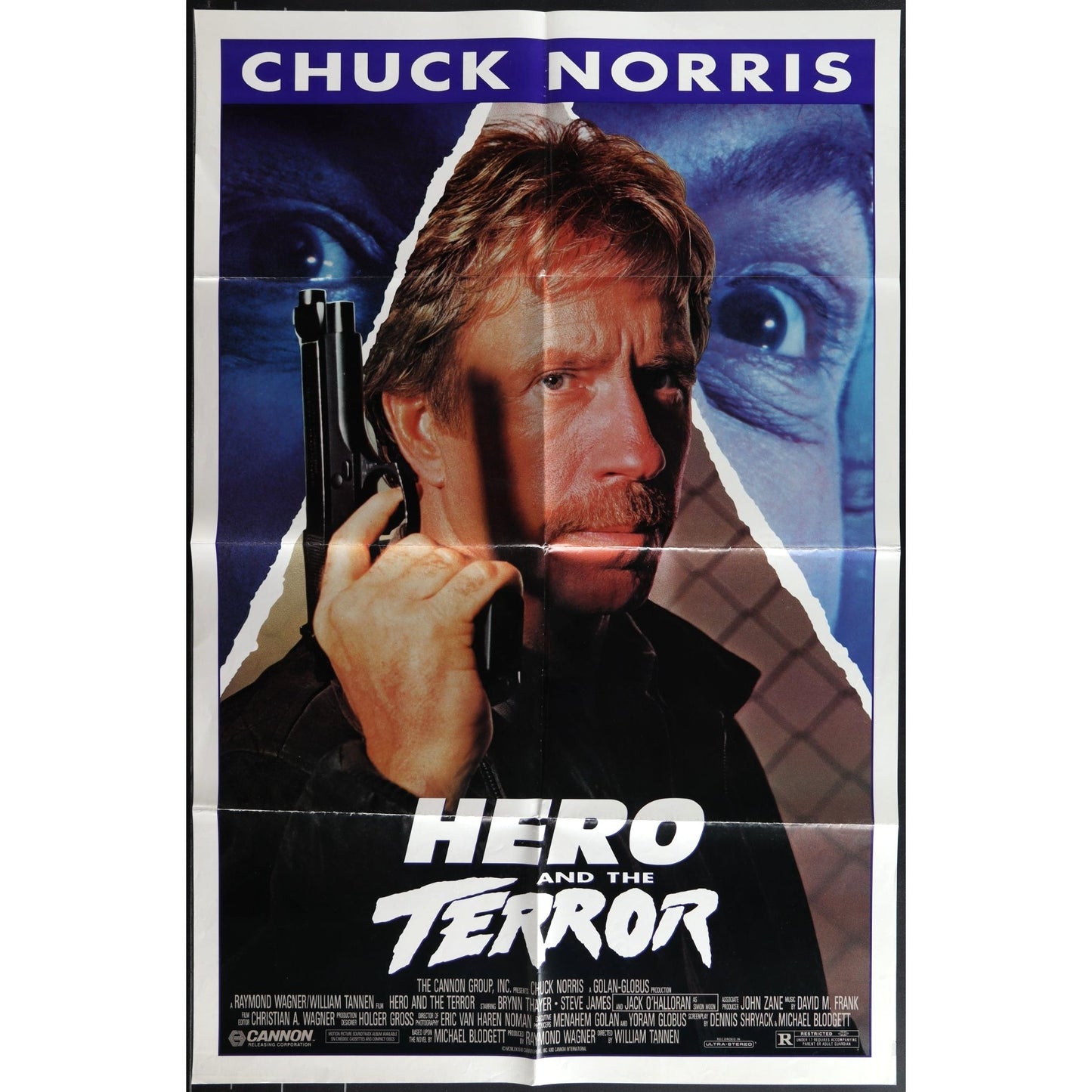 Hero and the Terror (1988) Original Movie Poster Folded 27x41 Norris EM4-159