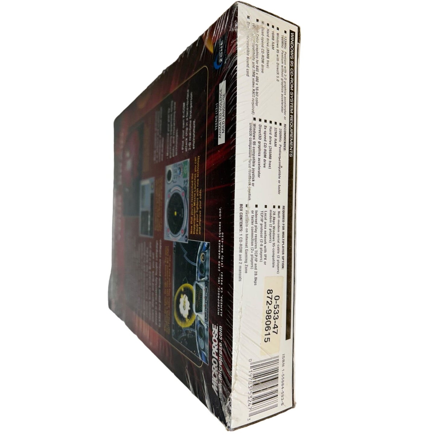 X-Com Interceptor Windows PC Game BRAND NEW SEALED 1998 Release