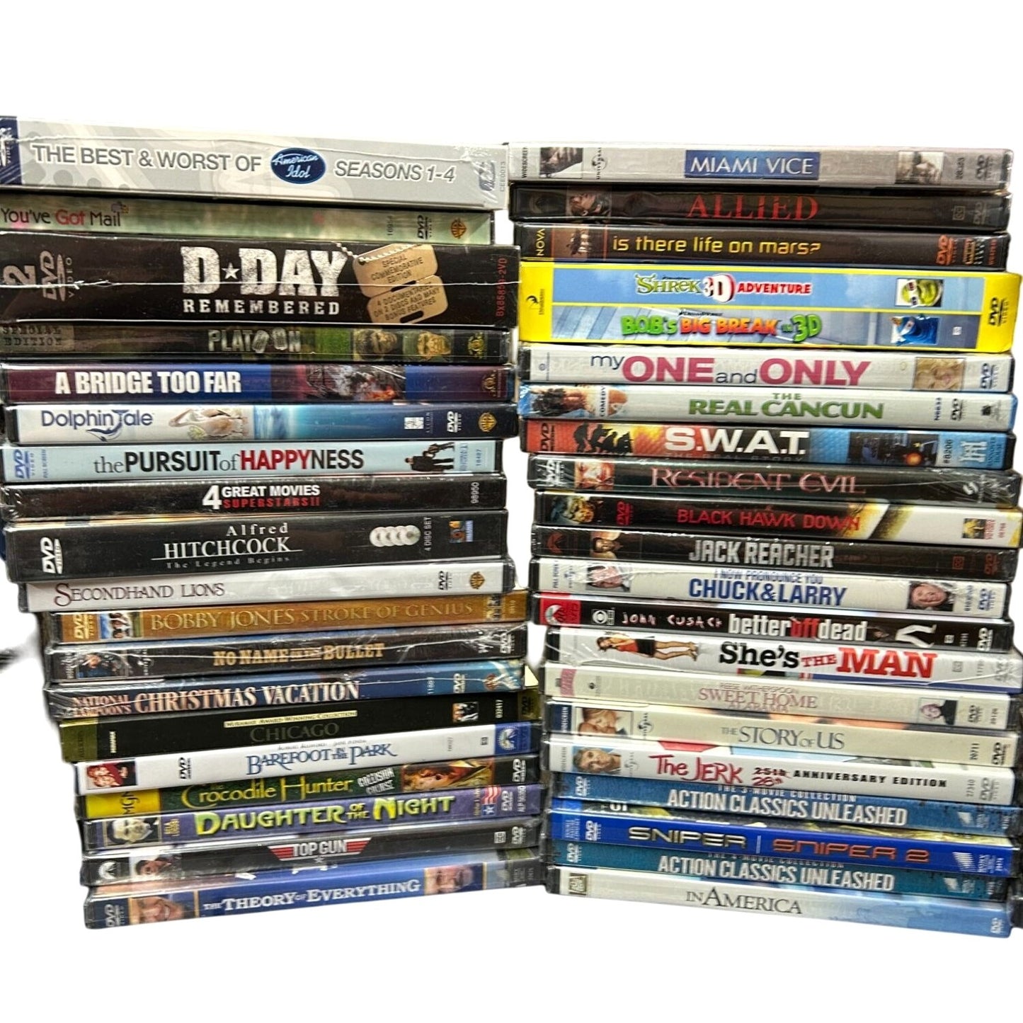 BULK LOT 85 Brand New Sealed DVDs Movies, TV, Documentaries Multi-Genre SG2-3