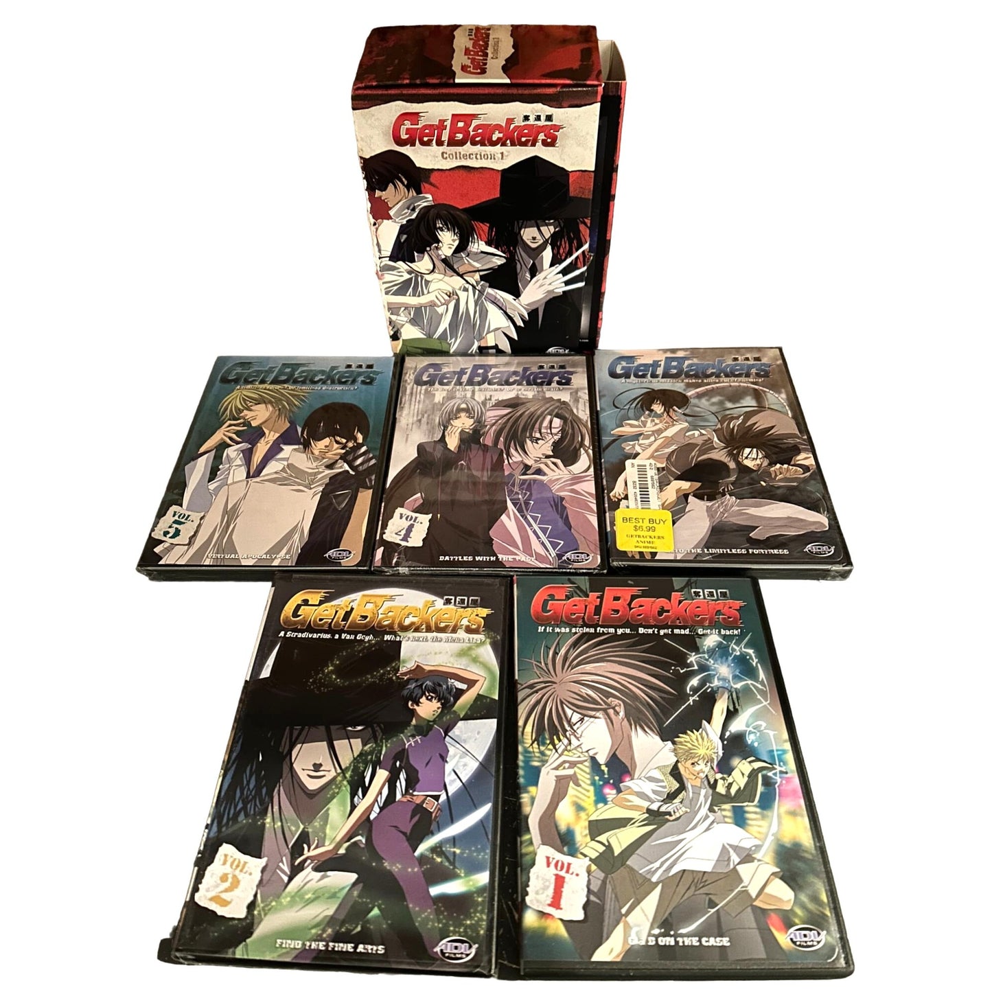 GetBackers Collection 1 & 2 Box Sets Japanese Anime Series Volume 1-10
