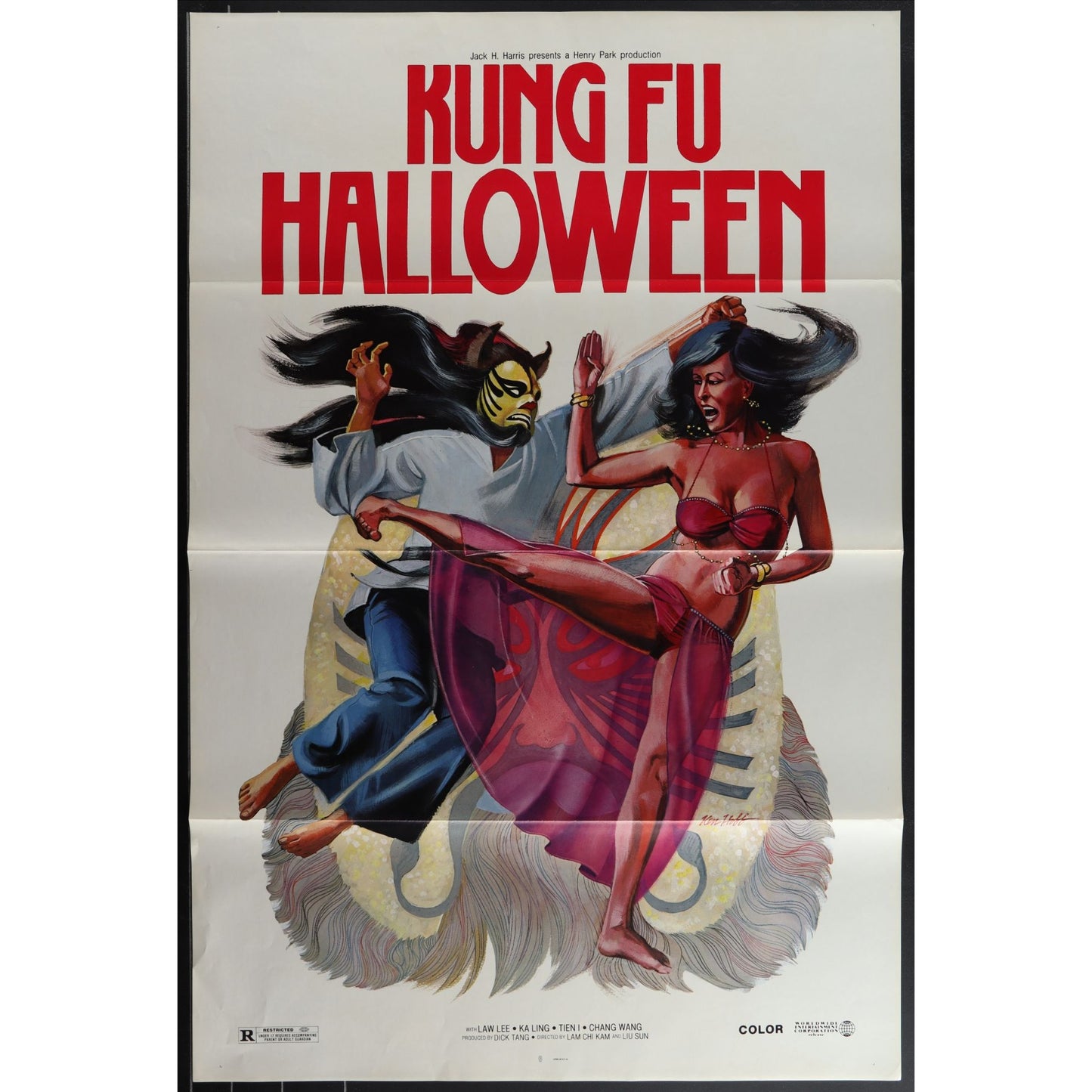 Collection of 31 Kung-Fu Martial Arts Tri-Folded Original Movie Posters