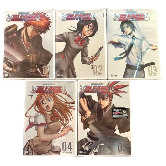 Bleach: The Substitute (2005) Volume 1-5 Complete DVD Set BRAND NEW SEALED