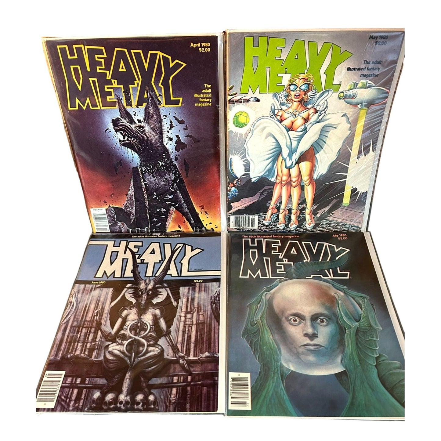 Heavy Metal Magazine - Full Run Apr. 1977 - July 1981 #1-52 Ex. Cond. Boarded