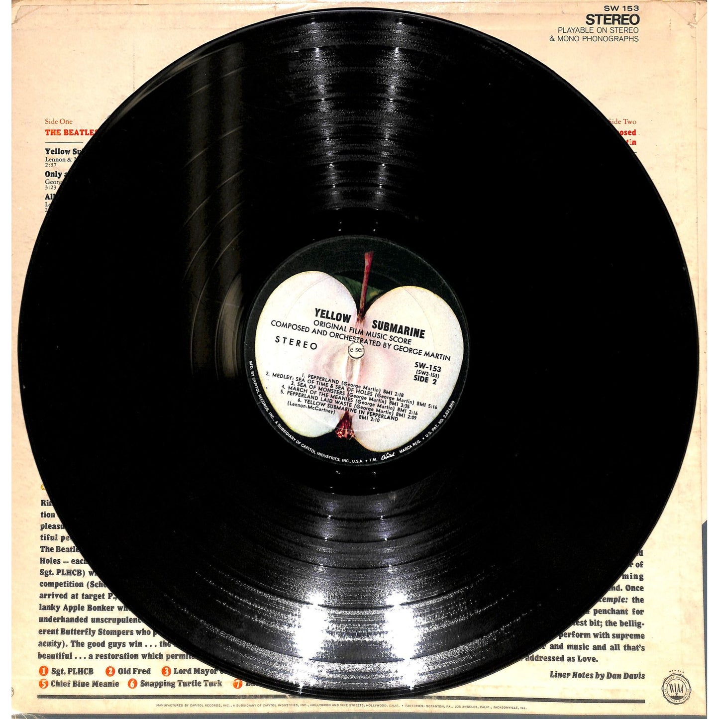 The Beatles - Yellow Submarine Vinyl Record SW 153