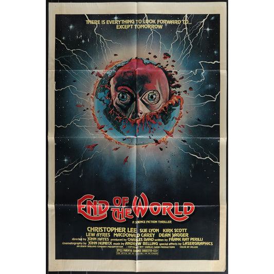 End of the World (1977) Original Folded Movie Poster Good Condition EM4-72