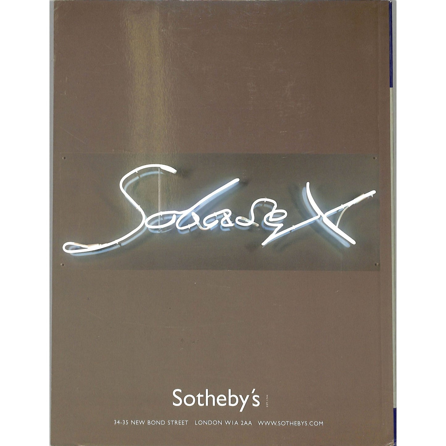 Sotheby's Contemporary Art Part 2 Auction Catalog June 28, 2001