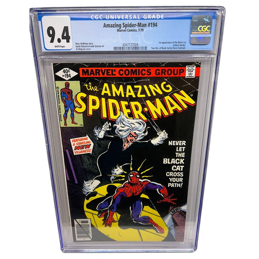 Amazing Spider-Man #194 CGC 9.4 Direct Edition 1979 Key 1st Black Cat Appearance