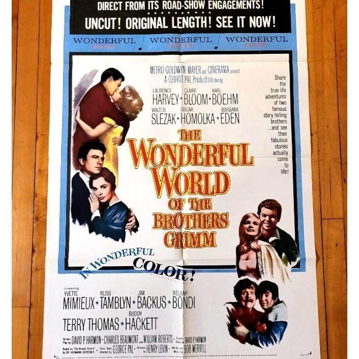 The Wonderful World of the Brothers Grimm (1962) Original Movie Poster27x41 Fold