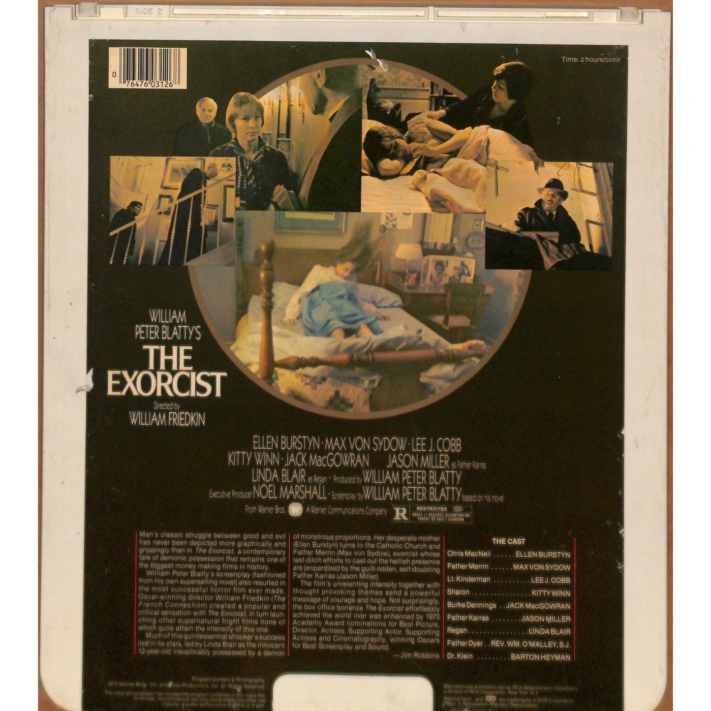 The Exorcist (1973) Vintage CED RCA SelectaVision Videodisc TESTED WORKING