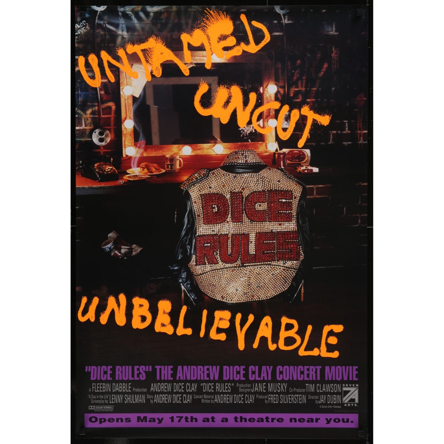 Dice Rules (1991) Original Movie Poster Rolled 27x41