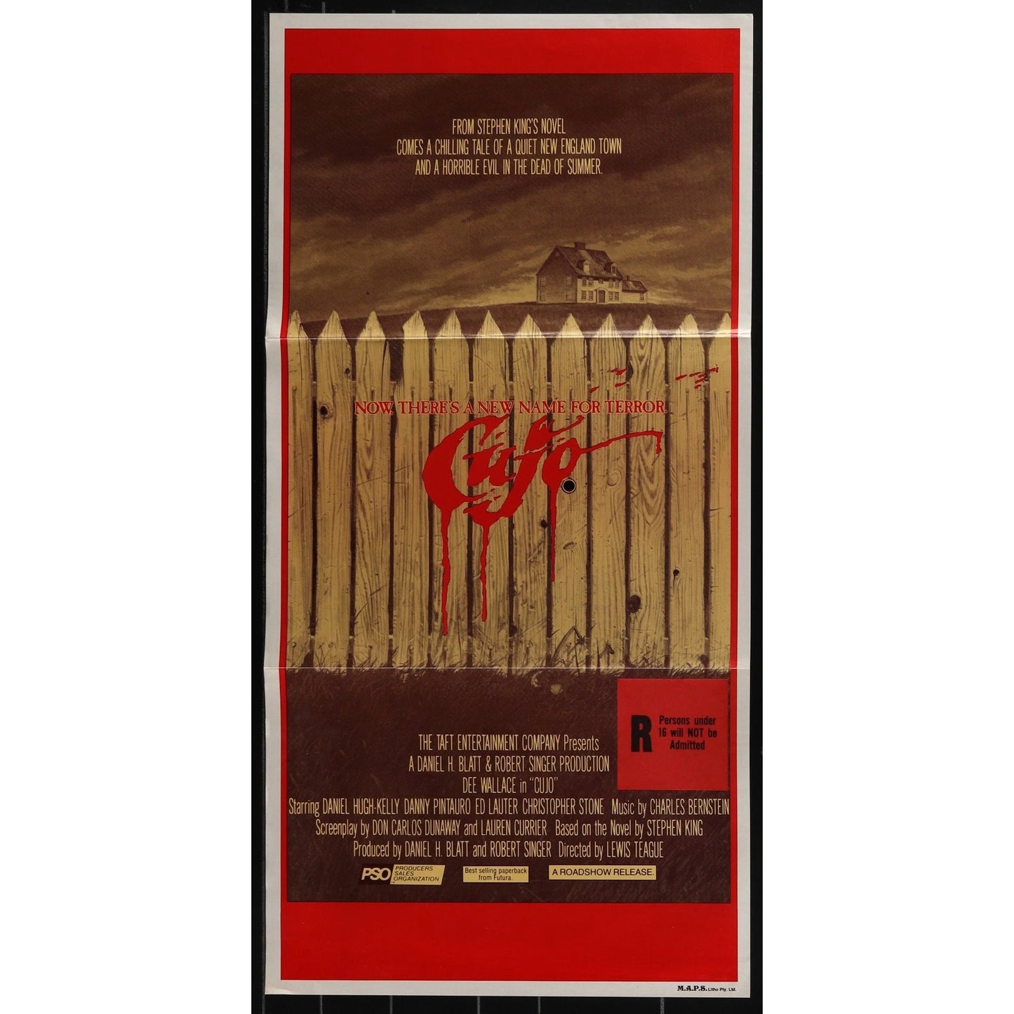 Cujo (1983) Original Australian Daybill Movie Poster