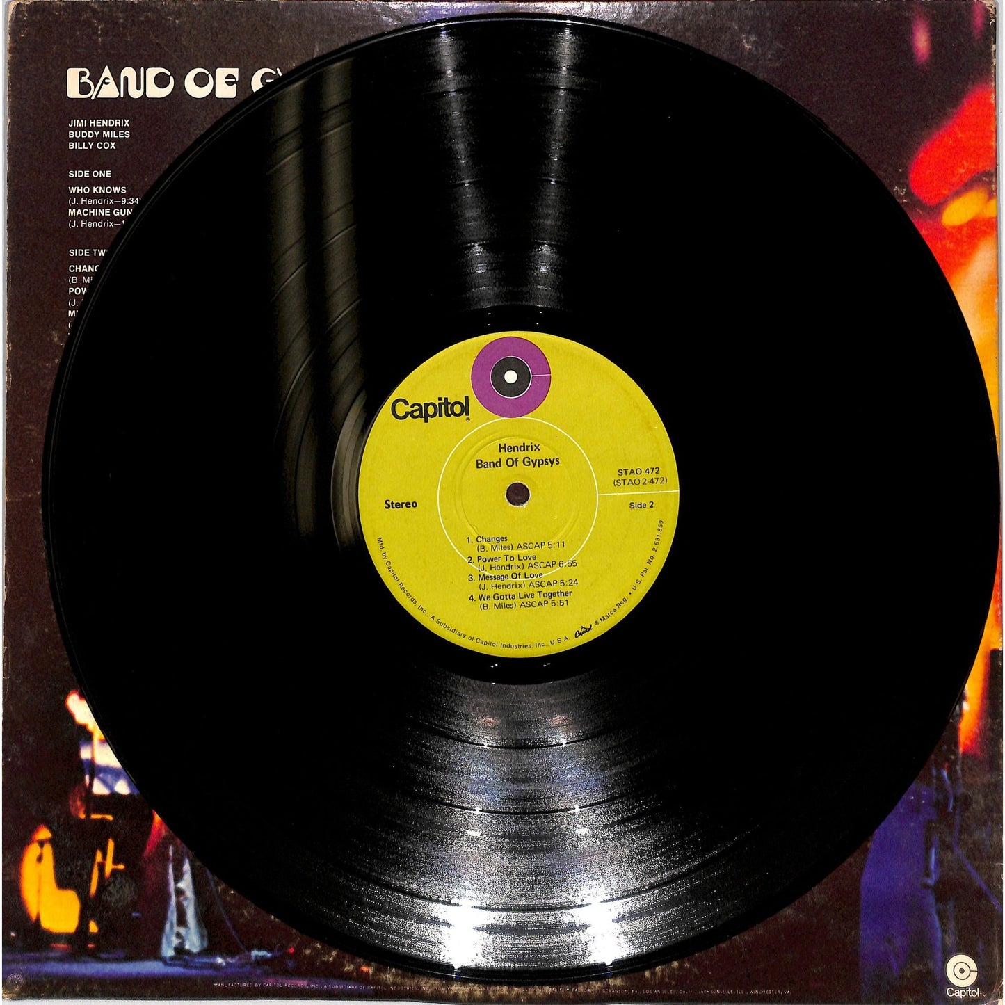 Jimi Hendrix - Band of Gypsys Vinyl Record STAO-472