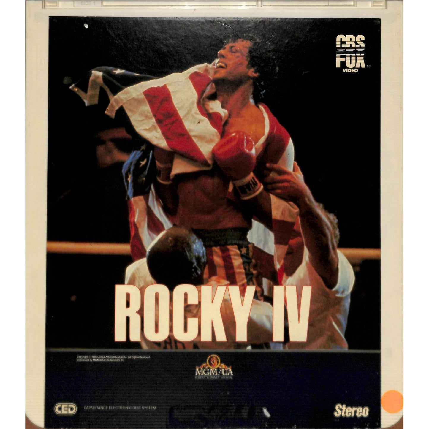 Rocky IV (1985) Vintage CED RCA SelectaVision Videodisc TESTED WORKING