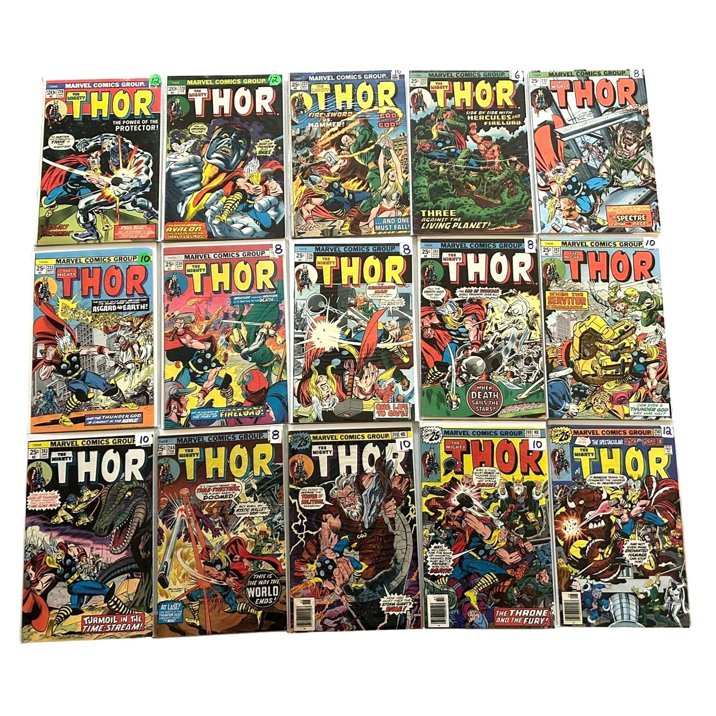 BULK LOT 45 The Mighty Thor - Silver & Bronze Age Marvel Comics VG/F condition