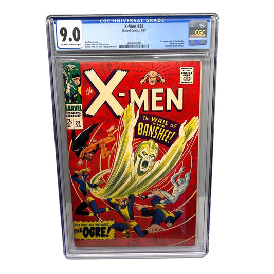 X-Men #28 (1967) CGC Graded 9.0 NICE! Marvel 1st Appearance of Banshee and Ogre