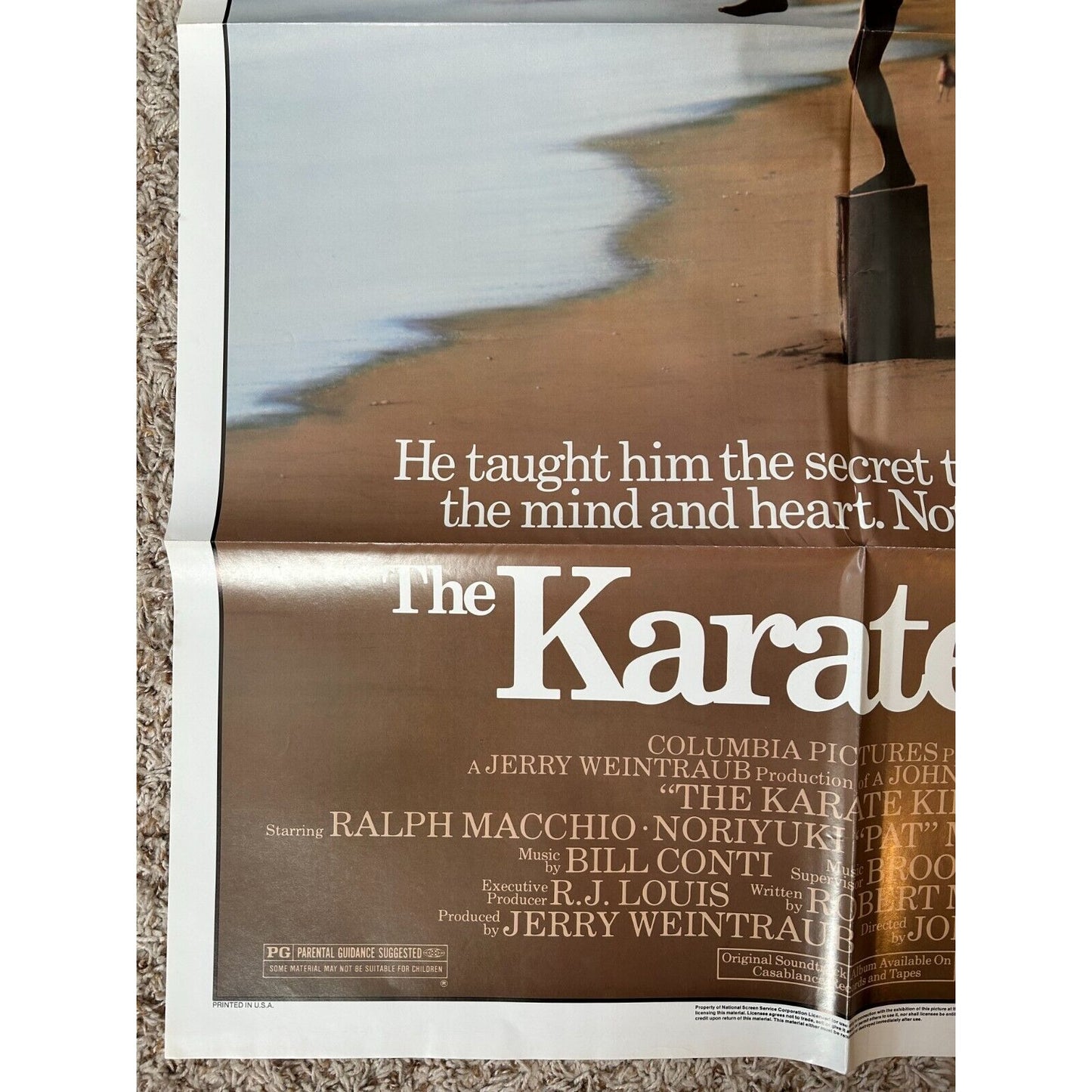 The Karate Kid (1984) Original Movie Poster EX COND Folded One-Sheet 27x41 BP38