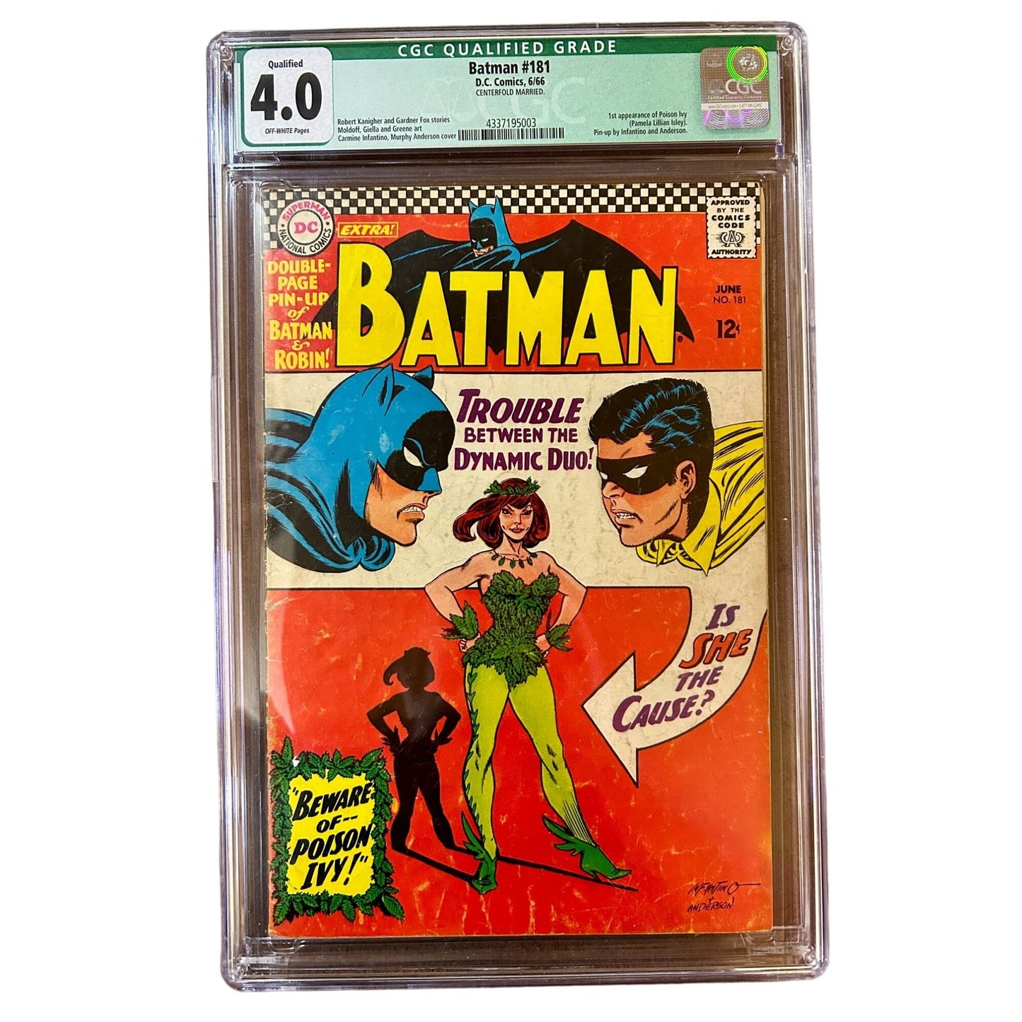 Batman #181 CGC Graded 4.0