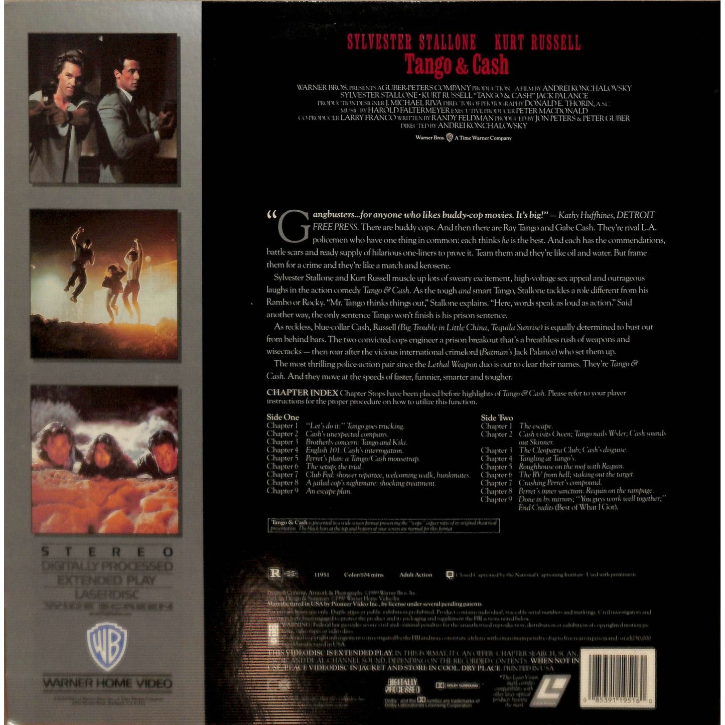 Tango & Cash (1989) Laserdisc Video