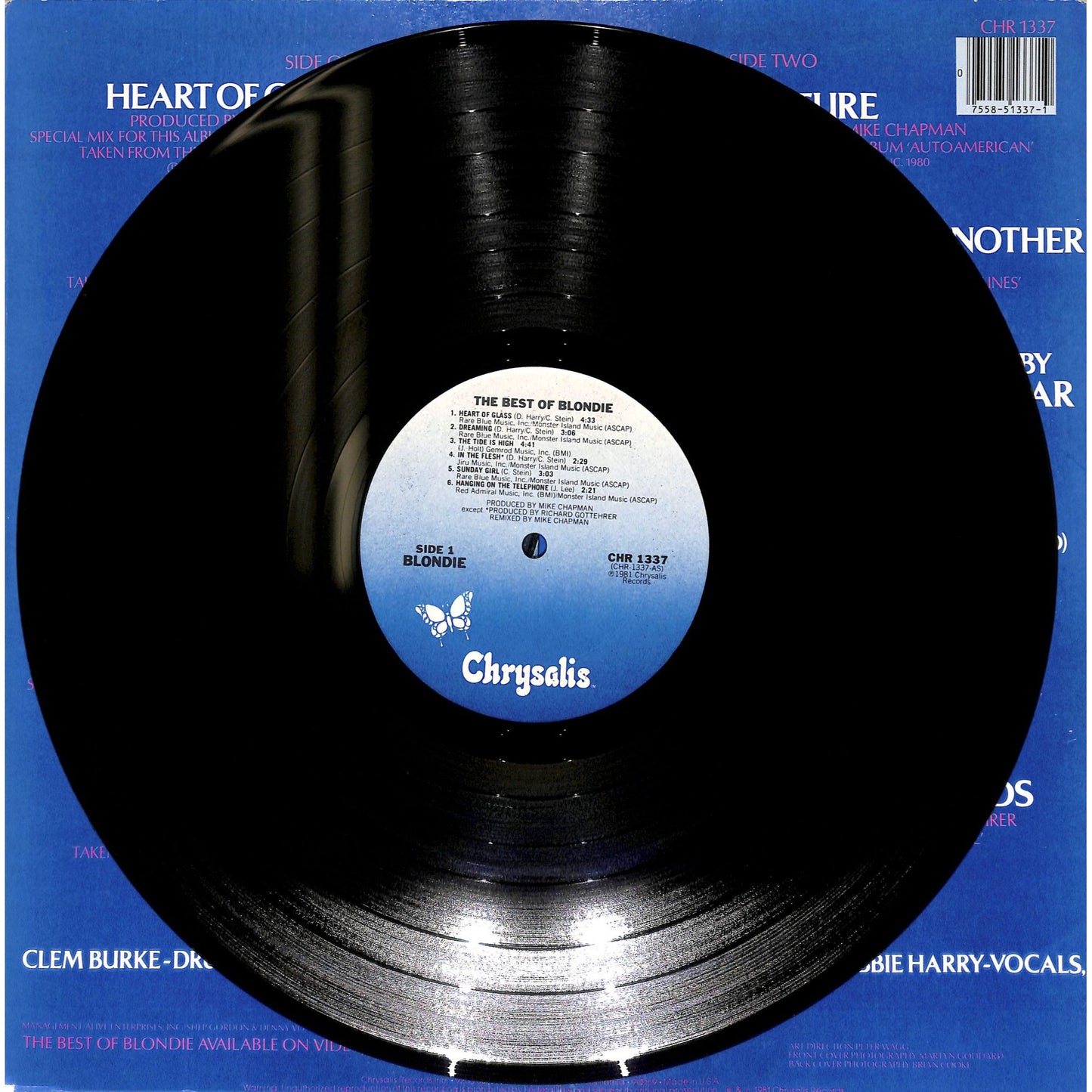 The Best of Blondie Vinyl Record CHR 1337