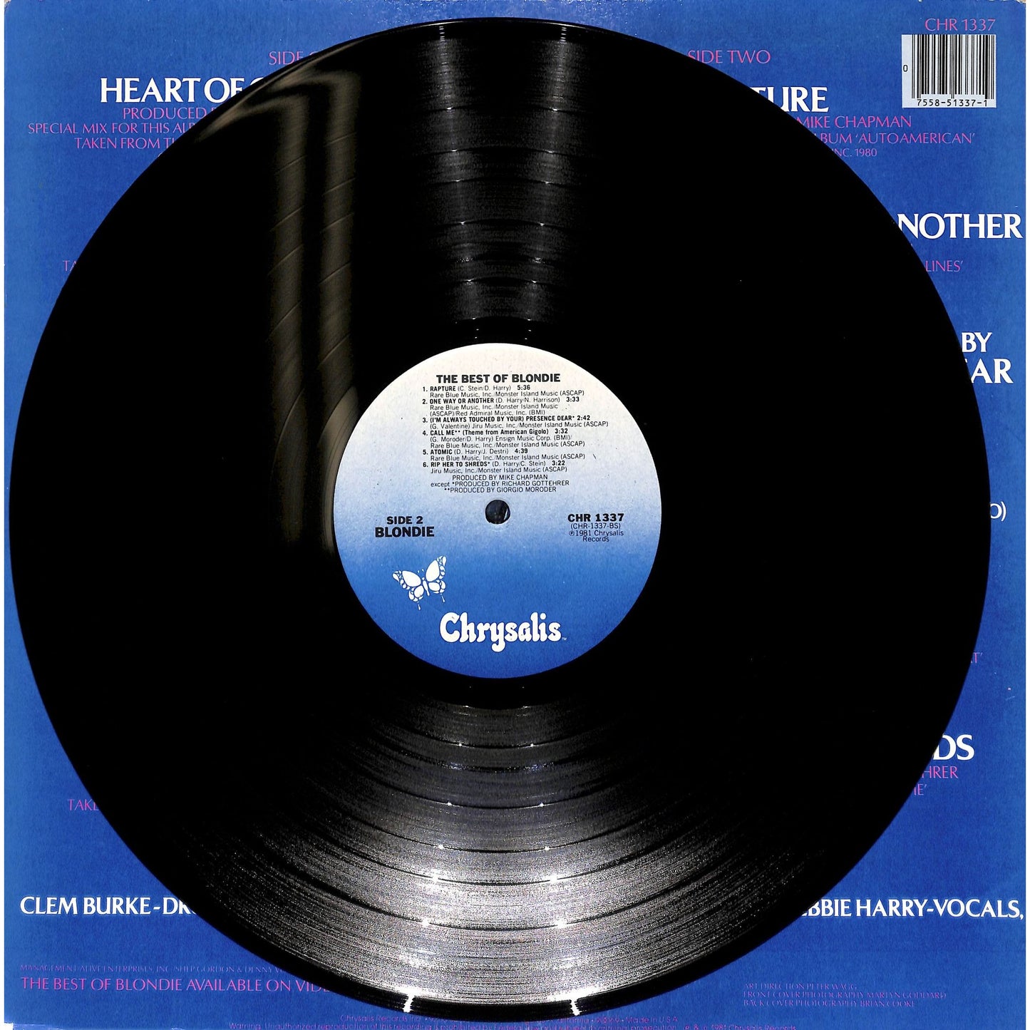The Best of Blondie Vinyl Record CHR 1337