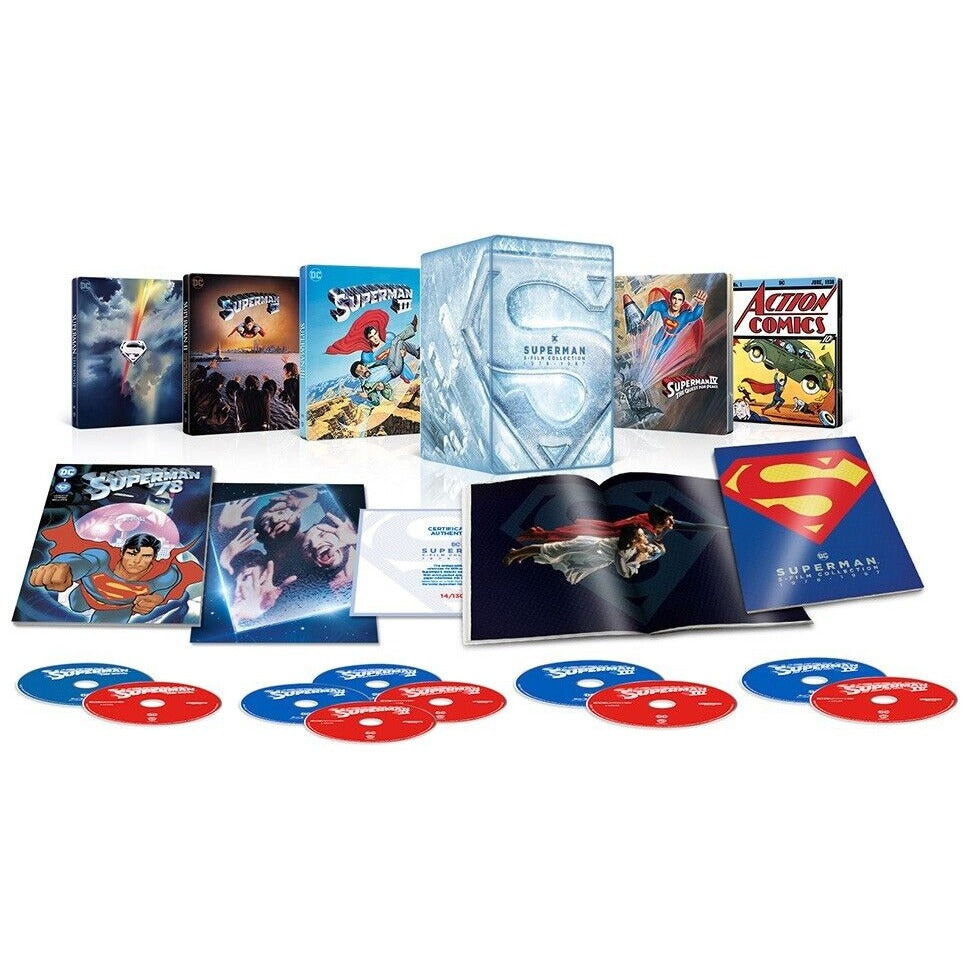 Superman 5 Film Steelbook Collection 4K UHD + Blu-Ray + Digital