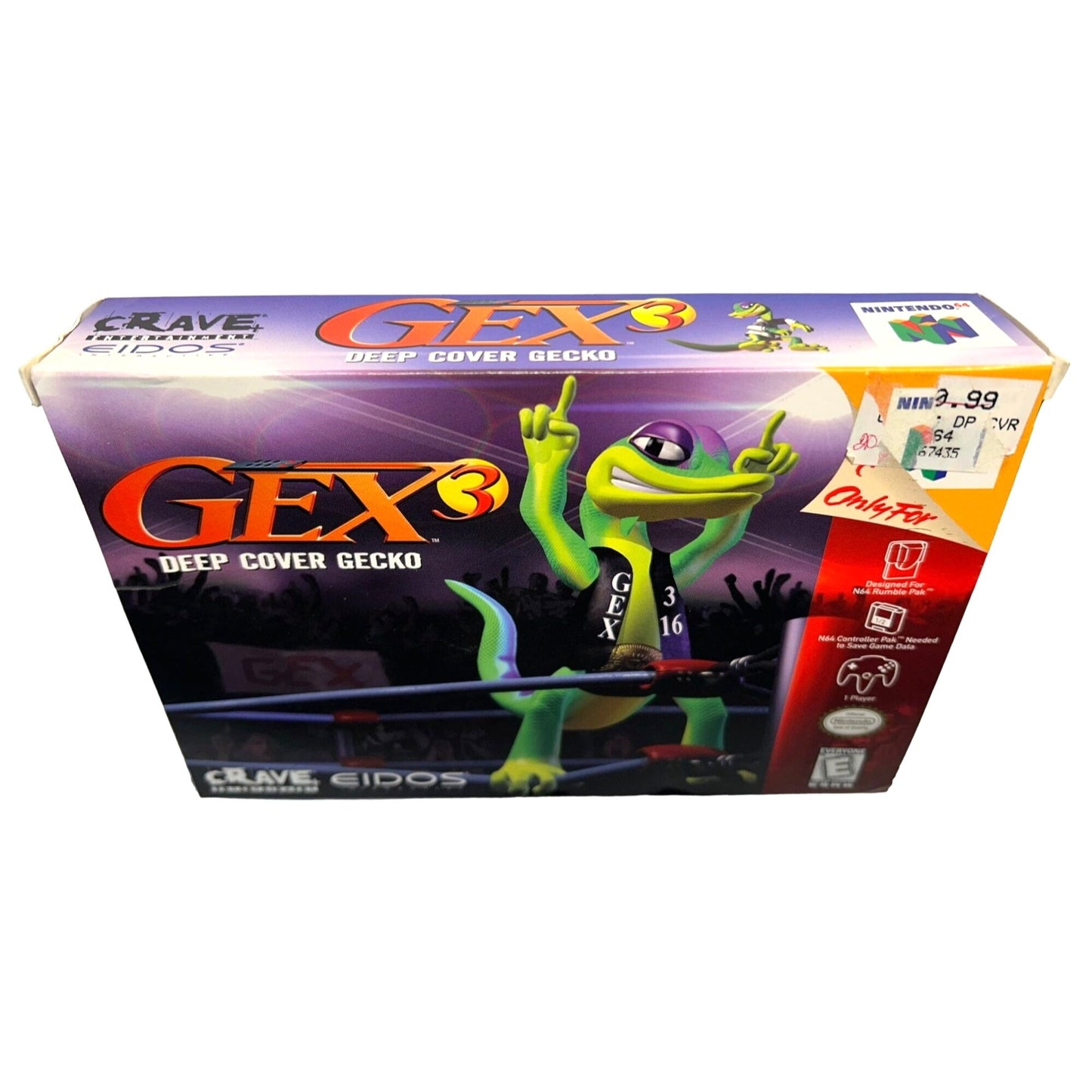 Gex 3: Deep Cover Gecko (Nintendo 64 N64, 1999) CIB Complete TESTED WORKING