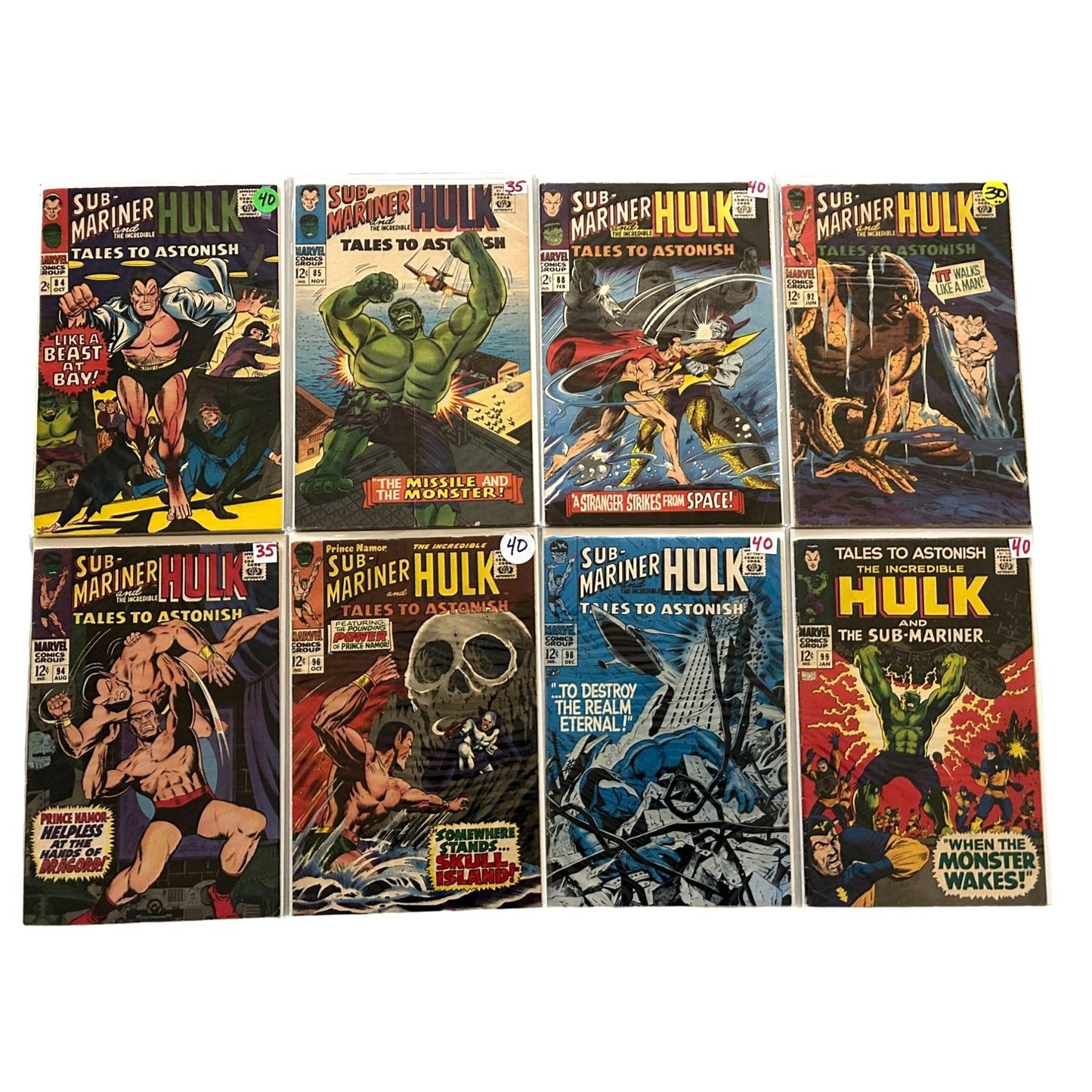 BULK LOT 16 Tales to Astonish Silver Age Marvel Comics Hulk Sub-Mariner G/VG