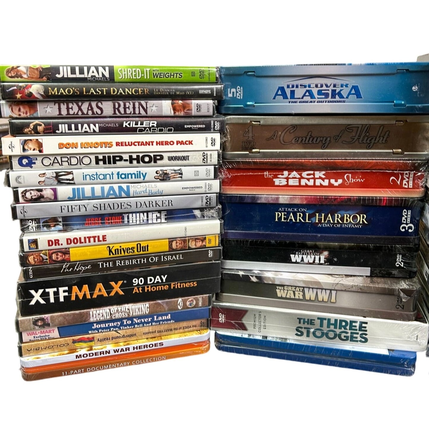 BULK LOT 85 Brand New Sealed DVDs Movies, TV, Documentaries Multi-Genre SG2-3