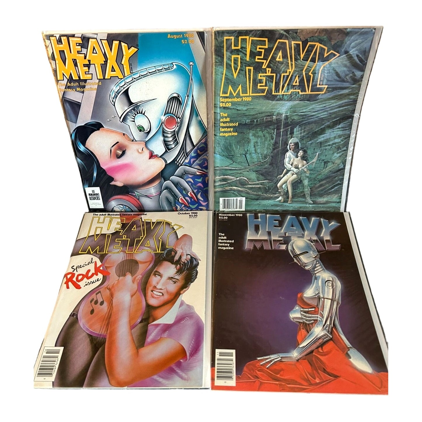 Heavy Metal Magazine - Full Run Apr. 1977 - July 1981 #1-52 Ex. Cond. Boarded