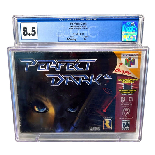 Perfect Dark (Nintendo 64, N64, 2000) CGA Graded 8.5 A+ Sealed