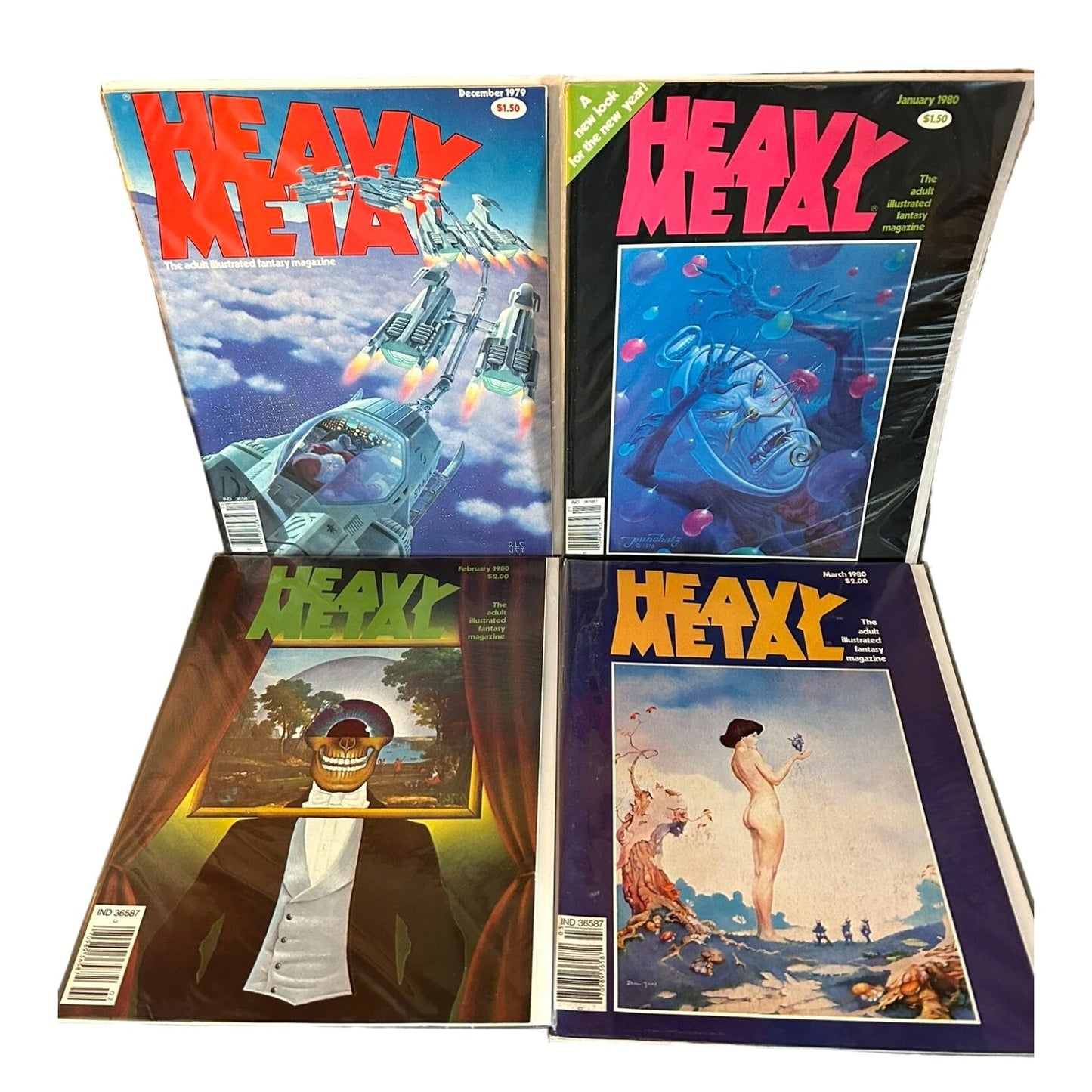 Heavy Metal Magazine - Full Run Apr. 1977 - July 1981 #1-52 Ex. Cond. Boarded