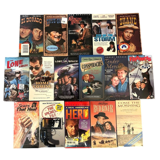 BULK LOT 31 SEALED VHS Tapes Movies Sci-Fi, Westerns, Dramas SJ15