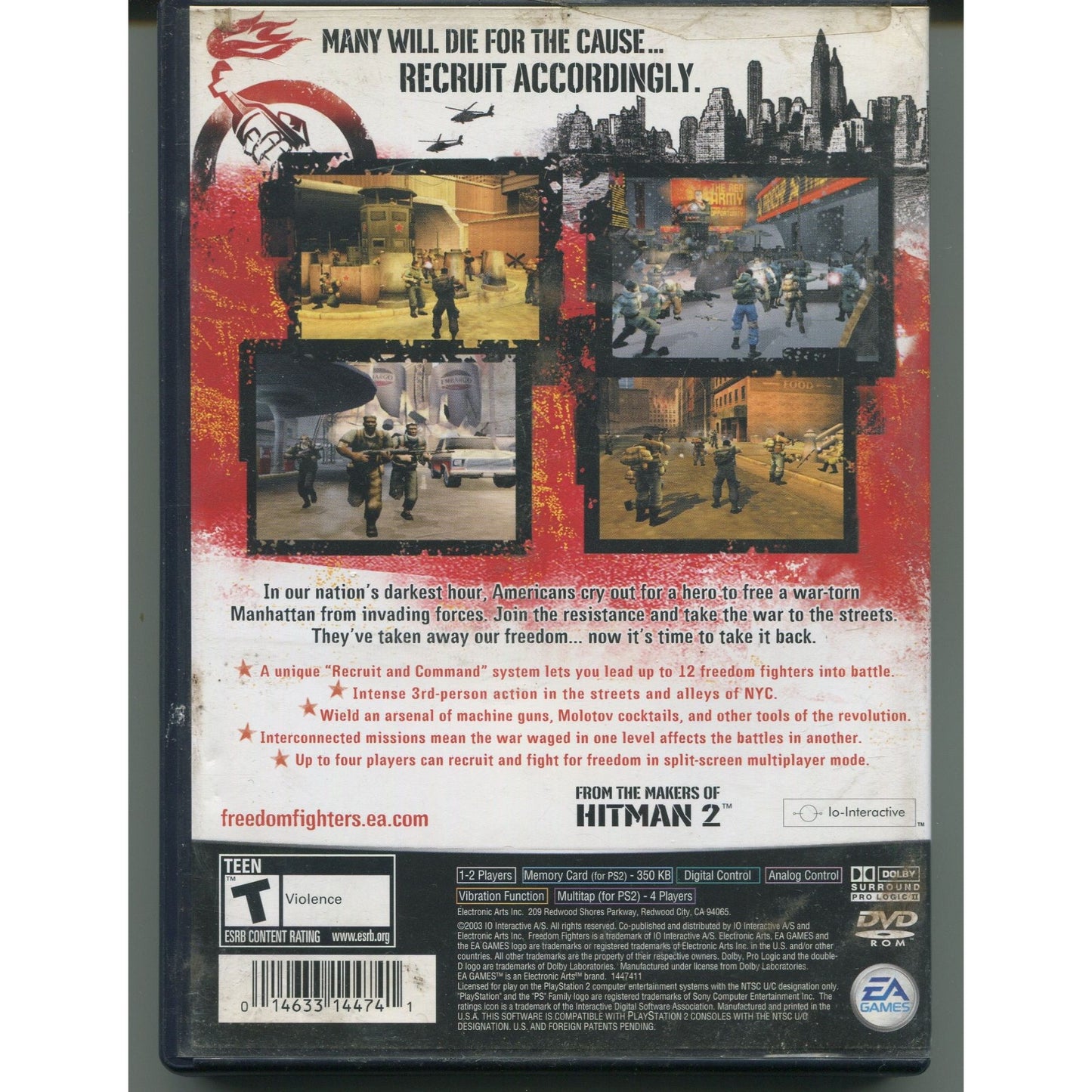 Freedom Fighters PlayStation 2